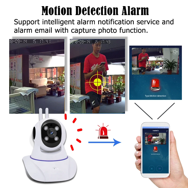 Wifi ip камера наблюдения Беспроводная HD 720P Мини PTZ системы безопасности Wi Fi P2P CCTV