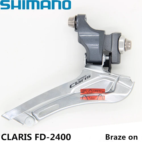 Braze on FD-2400, передний переключатель, дорожный велосипед, 2*8 S, передний переключатель, 16 S, Braze on/Clamp, 31,8 мм, 34,9 мм, FD 2400 - Цвет: Braze on