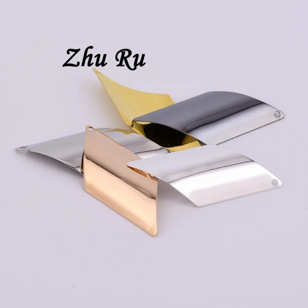 ZHU RU 10 шт./лот 37*18 мм ромб Геометрическая четырехсторонняя подвеска-Снежинка
