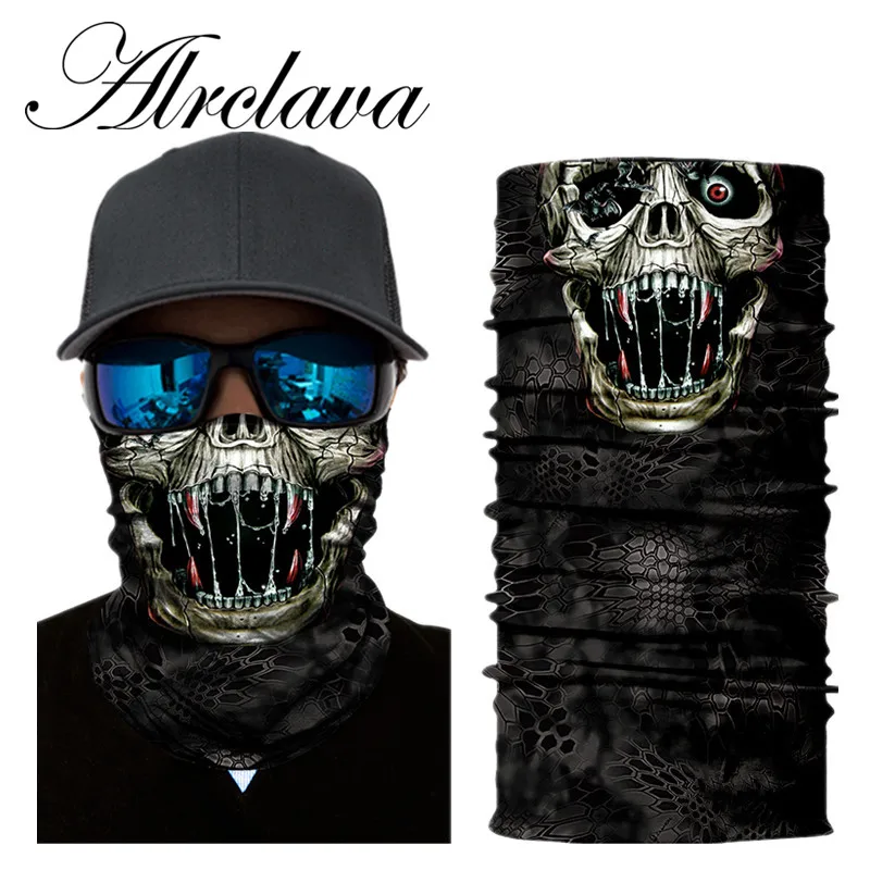 Череп клещ узор Бандана Балаклава Открытый Охота дыхание Мотоцикл Велоспорт