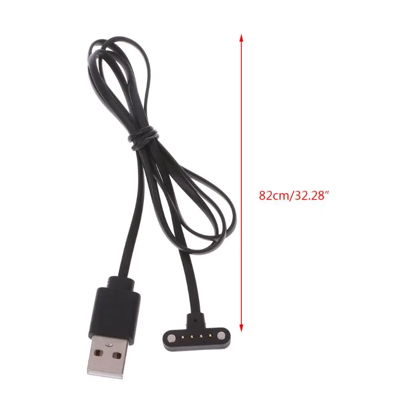 1PC Smart Watch Magnet Charging USB 4 Pin Magnetic Chargering Cable for DM98