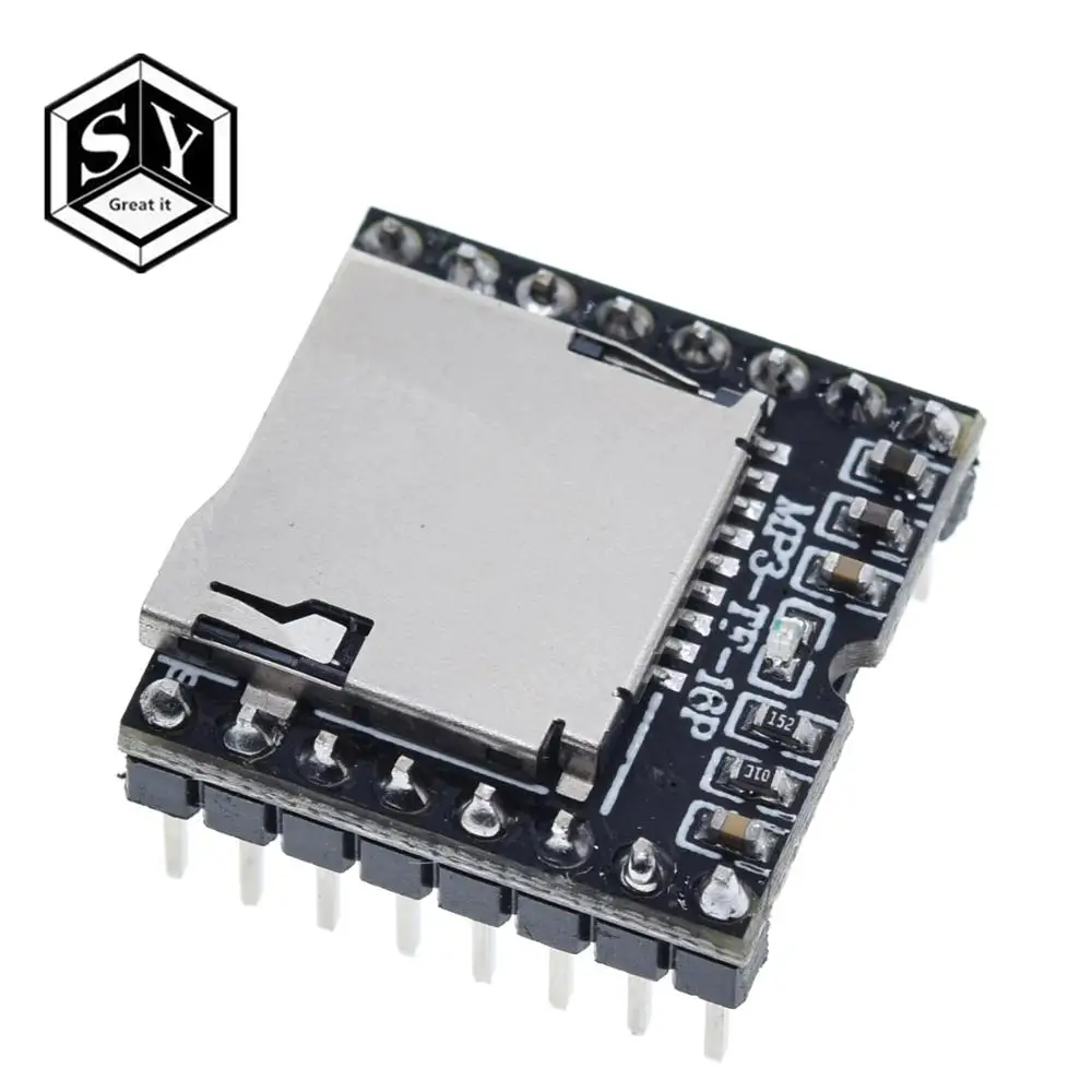 1 шт. Great IT TF карта U диск мини MP3 DF плеер аудио голосовой модуль плата для Arduino DFPlay