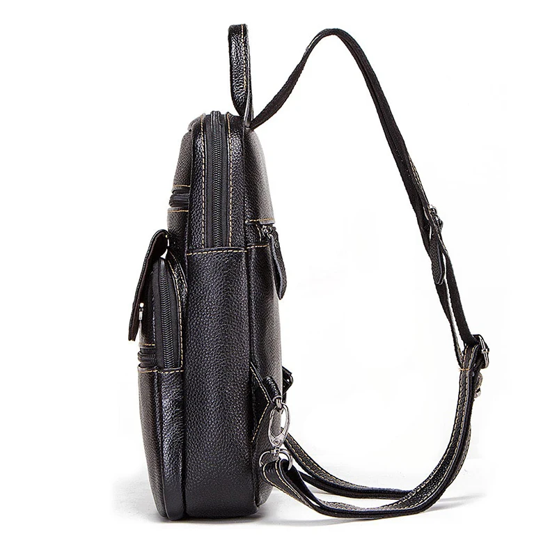 Рюкзак женский дорожный из воловьей кожи Модный саквояж на плечо Сумка кросс