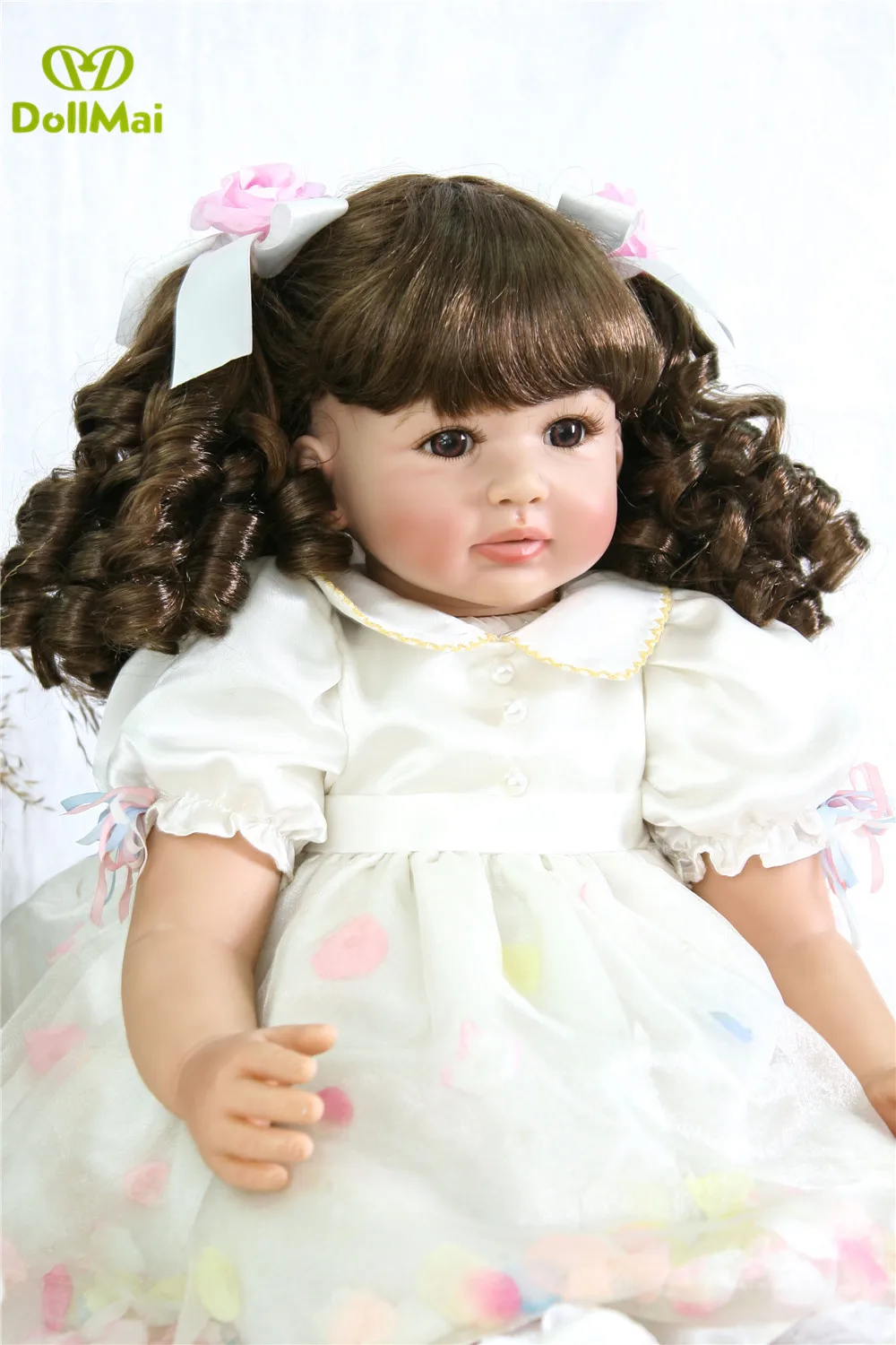 24 &quot60 см Bebes кукла трансфер до reborn силиконовые куклы для новорожденных и малышей