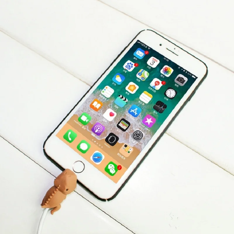 1 шт. Прямая поставка кабель укуса мультфильм животных Форма силиконовый для