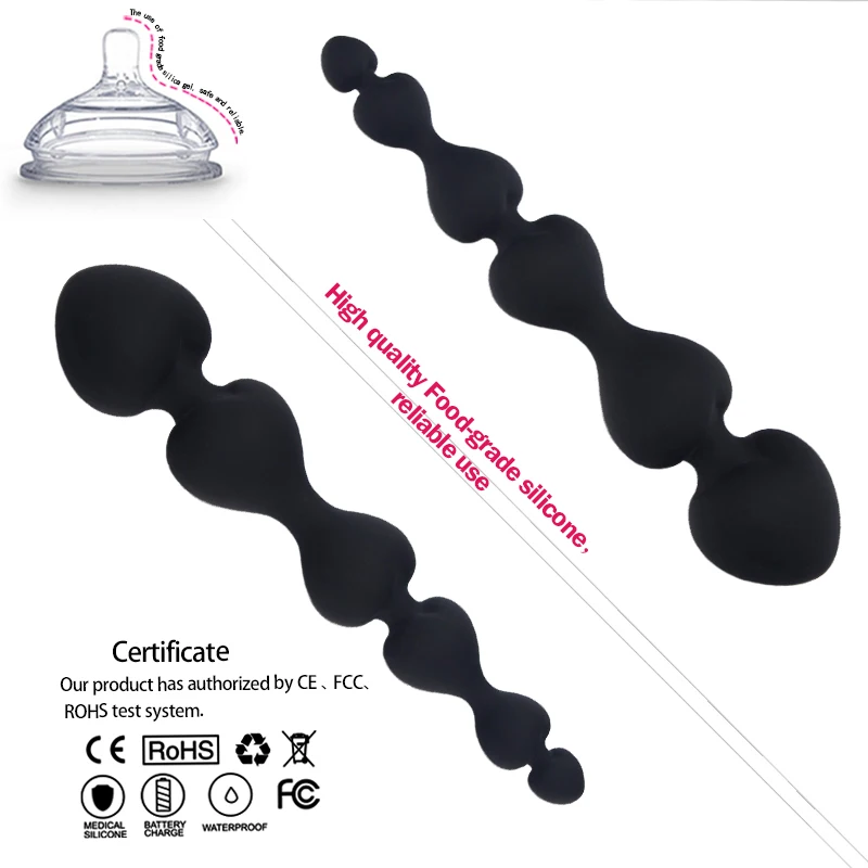 Силиконовый вибратор анальные шарики фаллоимитатор Анальная пробка мужской