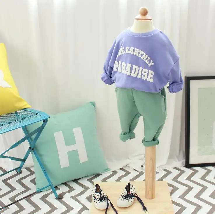 2 шт./лот Новые Случайные Семьи Clothing Мама И Ребенок Толстовки Весна осень Письма