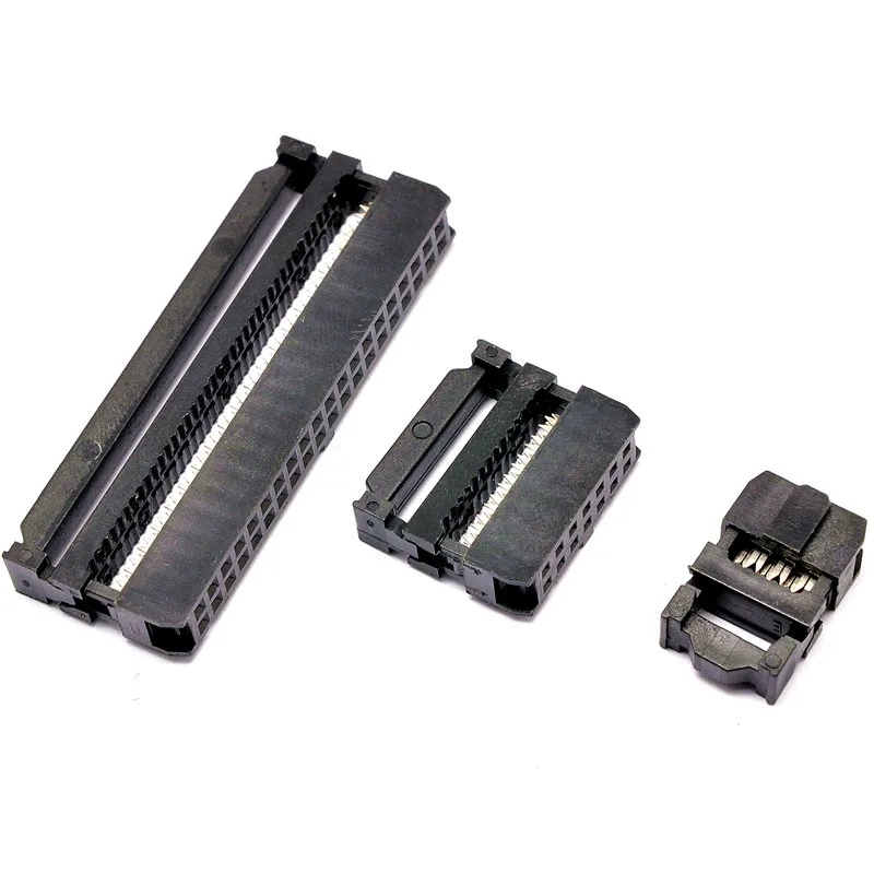 

10Pcs FC-6P 6Pin 2.54mm ISP 3 in1 JTAG Socket Connectors For Flat Ribbon Cable