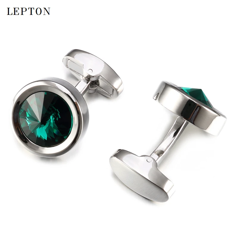 Запонки с низким ключом роскошные запонки австрийскими кристаллами для мужчин