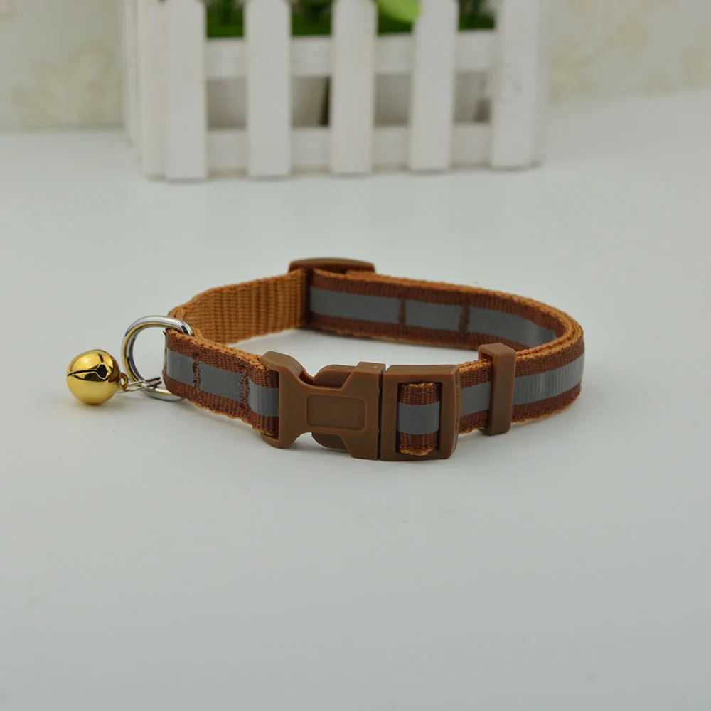 2 размера 6 цветов модный нейлоновый ошейник для собак Светоотражающий кошек и