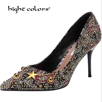new 2019 women pumps fashion high heels shoes women black pink shoes women bridal wedding shoes women shoes size 35 38 ph151 7