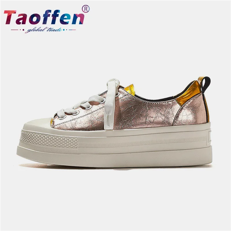 Женские кроссовки для скейтбординга Taoffen повседневные спортивные из натуральной