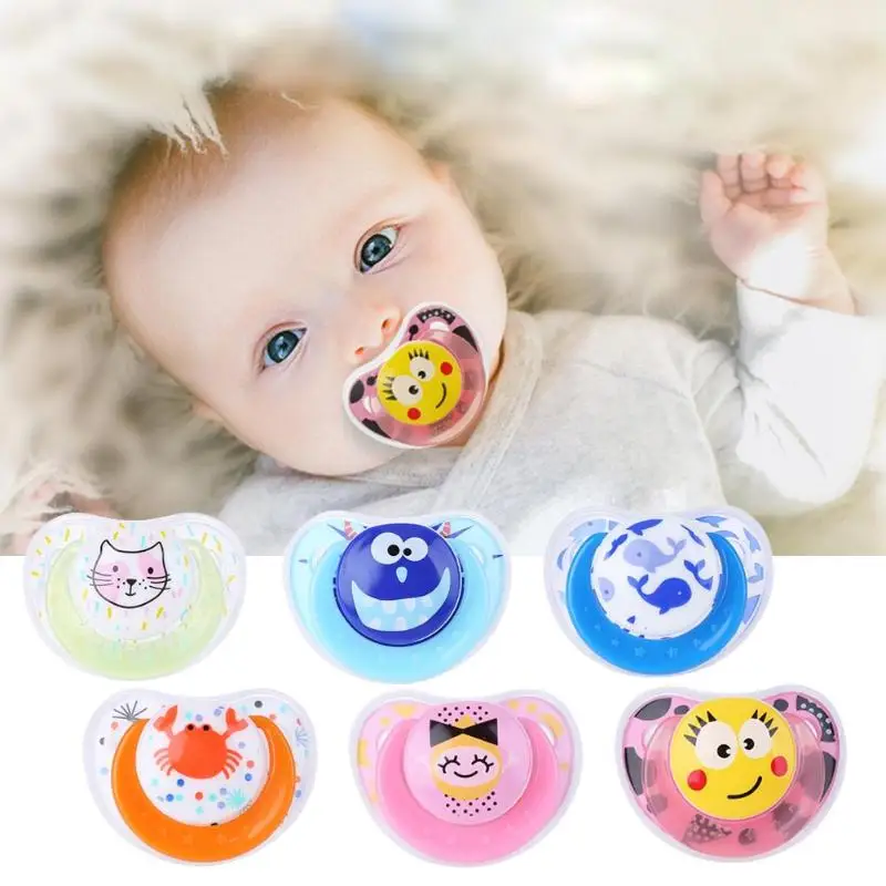 

Pacifiers for Babies Safe Newborn Infant Toddlers Baby Pacifier Silicone Nipple Soother Anti-dust Lid Infant Teether