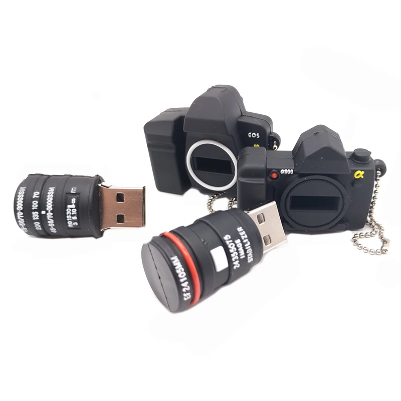 Usb в форме камеры флэш-накопитель 64 ГБ 32 16 8 4 персонализированные подарки
