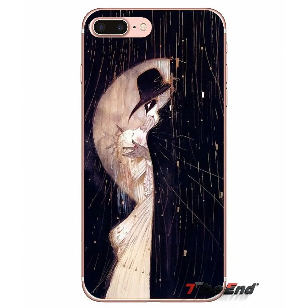 Для iPhone X 4 4S 5 5S 5C SE 6 6S 7 8 Plus Samsung Galaxy J1 J3 J5 J7 A3 A5 2016 2017 Phantom of the Opera Love Mask французский