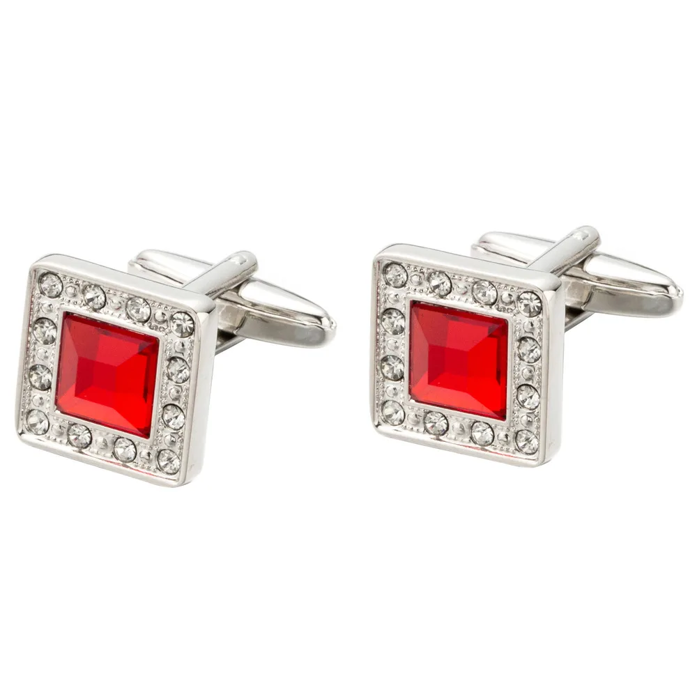Drop Ship High Quality Men's Cufflink Crystal CZ Stone Shirt cuff links Wedding Gift Lawyer Gemelos Wholesale 720 | Украшения и
