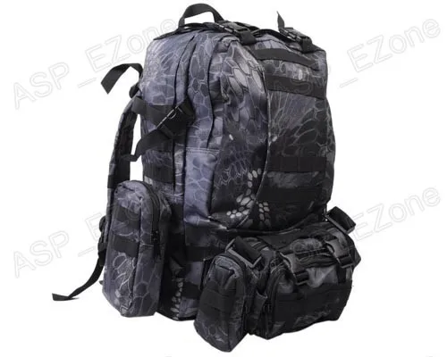Тактический Камуфляжный карго Рюкзак Molle 60 л черные камуфляжные сумки для