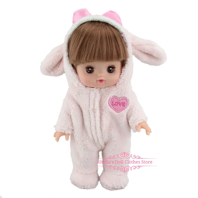 04 Прекрасный полосатый комбинезон для 25 см Mellchan Baby аксессуары для кукол - Цвет: 04