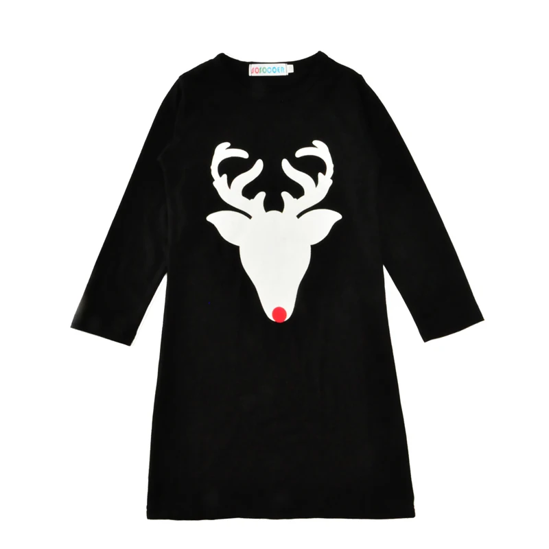 Платье для мамы и дочки SOSOCOER Одинаковая одежда всей семьи с рождественским