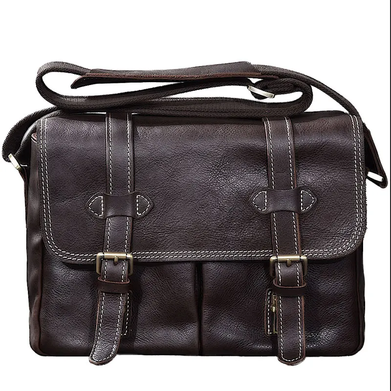 Genuine Leather SLR Camera Bag National Geographic Photography Movable Briefcase Laptop Tote Messenger Shoulder |