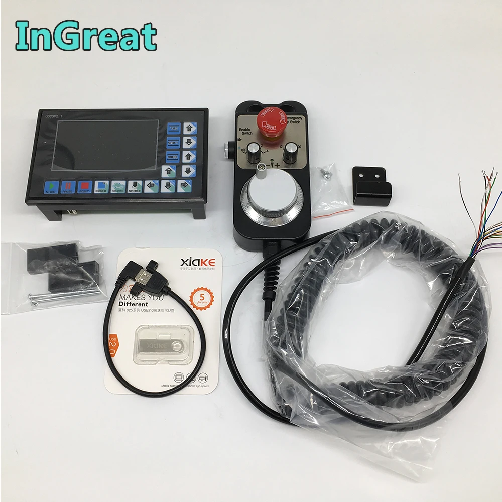 3 осевой контроллер движения с ЧПУ MPG ручным кодом колеса Mach3 USB интерфейс