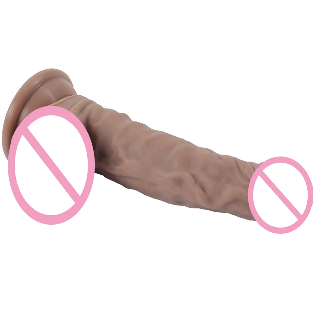 Реалистичные реалистичные фаллоимитаторы с присоской мягкий ребристый