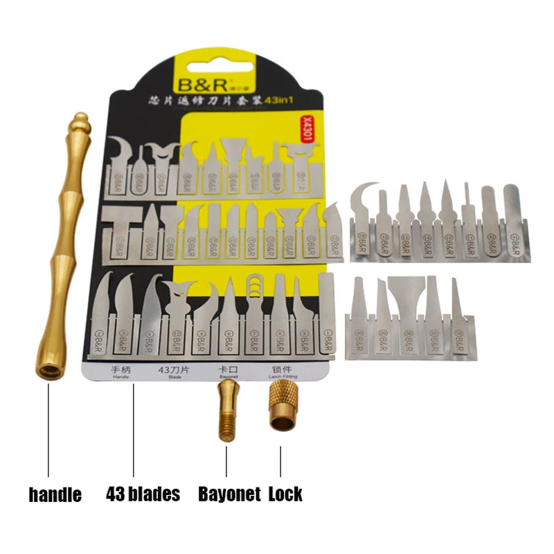 Инструмент для ремонта чипа IC тонкий нож инструмент удаления ЦПУ процессоров iPhone