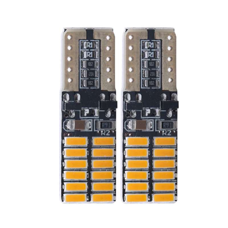2 шт. T10 24smd светодиодные лампы для автомобиля CANBUS без ошибок 12 в супер яркие