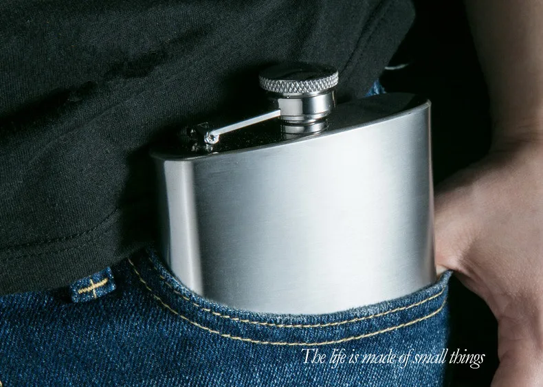 Фляжка из нержавеющей стали для виски 8 унций | Дом и сад