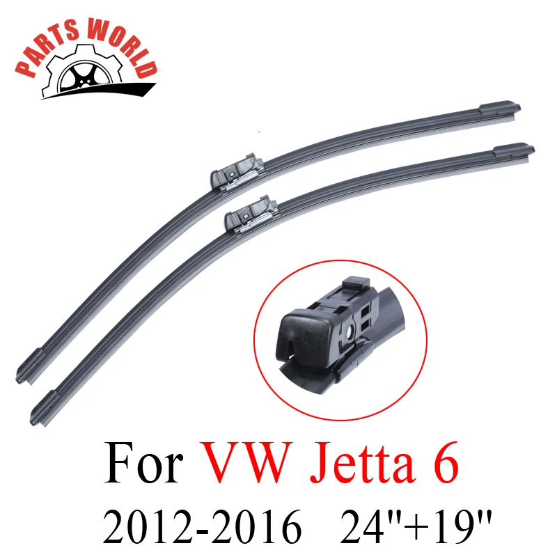 Щетки стеклоочистителя передние для VW Jetta 6 2012 2016 24 дюйма + 19 дюймов|wiper blade|rubber