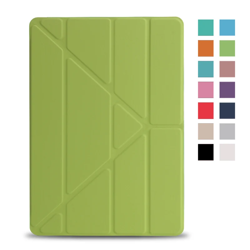 green Для Apple iPad Air 3 Чехол для iPad Pro 10,5 дюймов Чехол многоразовый из искусственной кожи умный чехол твердая задняя крышка с держателем - Цвет: green