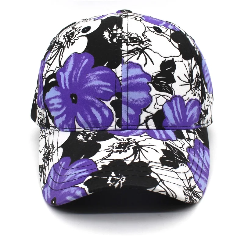 Новинка 2018 бейсболка с цветами для женщин цветочный принт snapback женские кепки