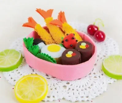 Simulation Sushi B Роскошный набор для моделирования суши еды из ткани, войлок, нетканый набор для рукоделия, набор для шитья, войлок, материал для рукоделия, рукоделие - Цвет: Simulation Sushi B