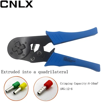 Саморегулируемые обжимные клеммы мини-типа ручные инструменты LXC8 6-4 LXC8 6-6 LXC8 16-4 фриктные плоскогубцы Емкость для обжима 0,25-16 мм2 - Цвет: LXC8 16-4