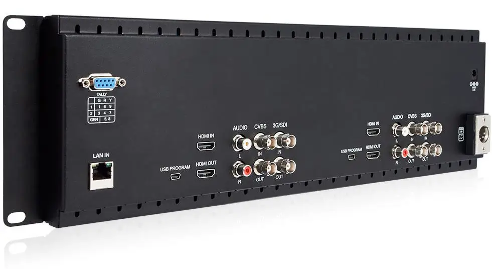 Feelworld D71 7 дюймов ips 3RU камера lcd 3G-SDI HDMI вход выход в стойку монитор " 1280x800 вещания уровень качества монитор