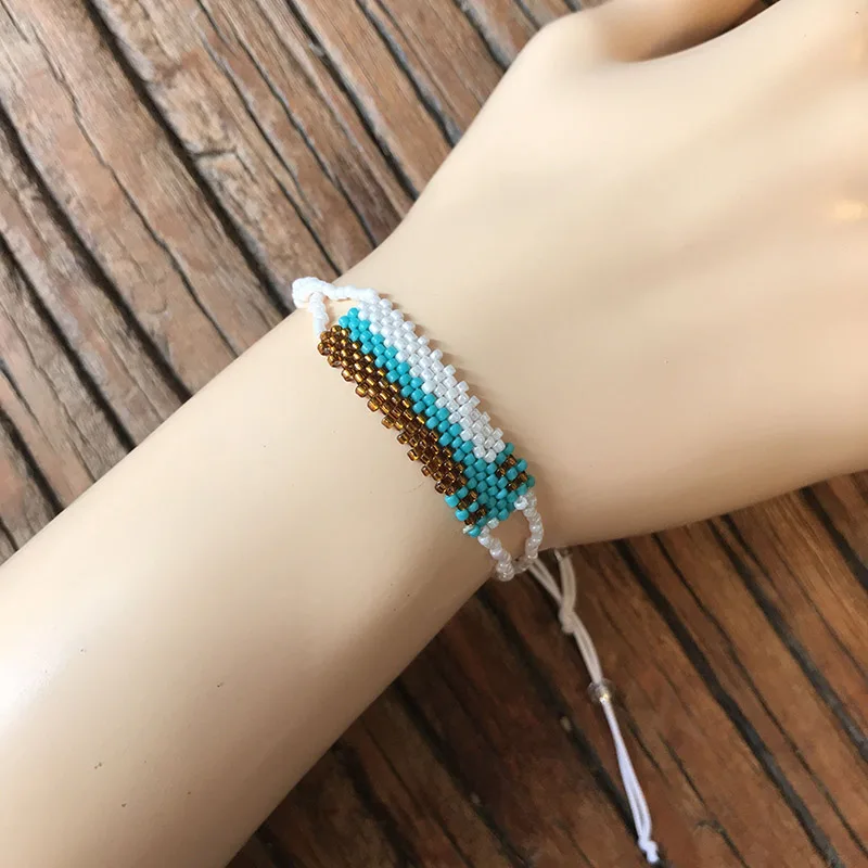 Женский браслет Rttooas простой плетеный из бисера ручной работы | Украшения и