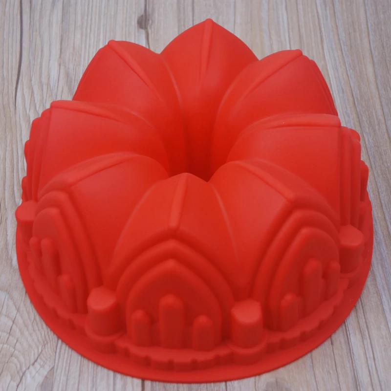 Filbake большой Корона силиконовая форма для выпечки в форме цветка 3D торт ко дню