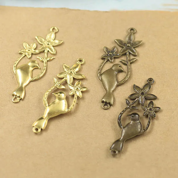 Многоцветные позолоченные латунные Металлические Пустые винтажные филигранные