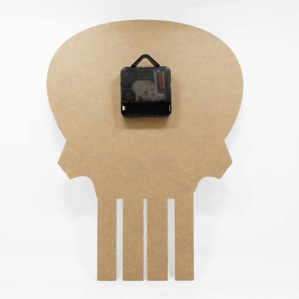 Креативные настенные часы с черепом минималистичный фильм силуэт череп голова