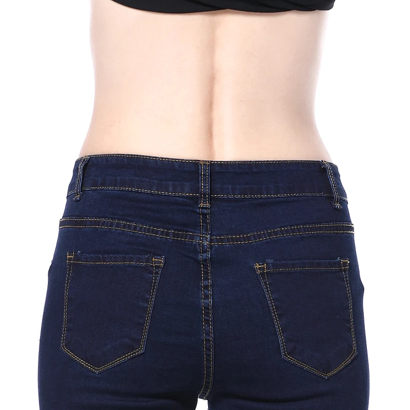 Женские джинсы стрейч Suvance модные облегающие хлопковые с дырками новинка весны