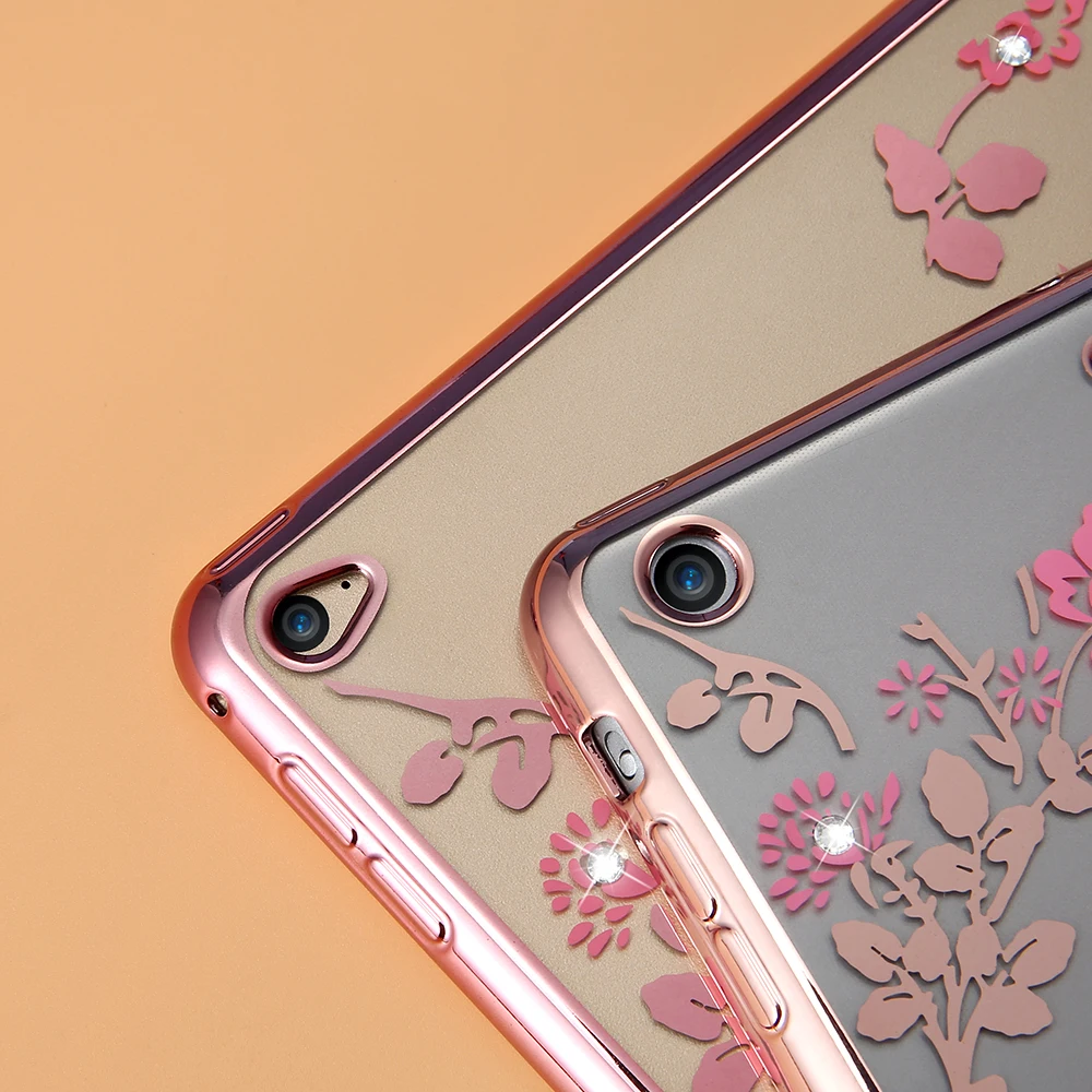 Чехол для планшета KISSCASE с цветочным рисунком iPad Mini 1 2 3 мягкие силиконовые чехлы