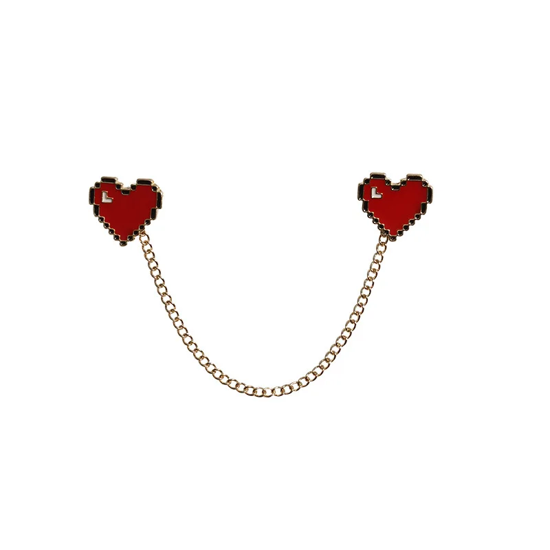 1 шт. новинка милый значок робот сердце маленькая эмалированная брошь с пивом