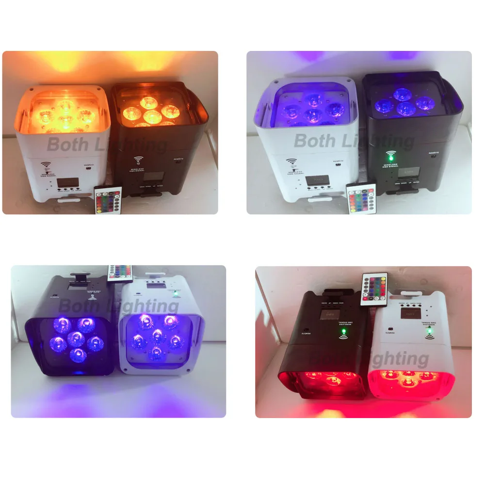 Беспроводной сценический светильник с аккумулятором Power RGBWA UV 6 в 1 светодиодный Wi