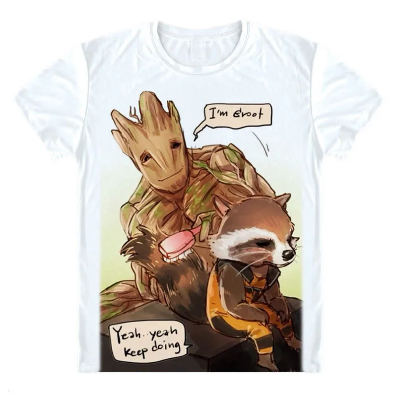 Guardians of the Galaxy 2 Мужская футболка с аниме летняя мужская коротким рукавом модные