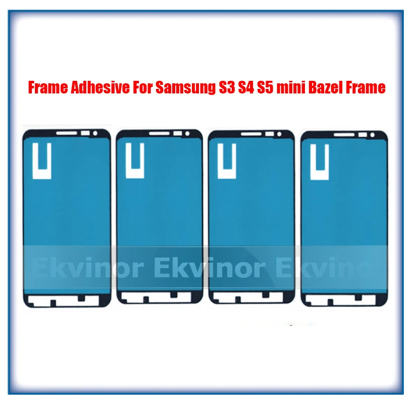 10 шт. предварительно вырезанная рамка Клейкая Лента для Samsung Galaxy S3 mini S4 S5 мини