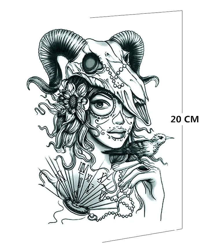SHNAPIGN богемный Orc женский временный тату боди арт рукав на руку флэш наклейка s 12*20