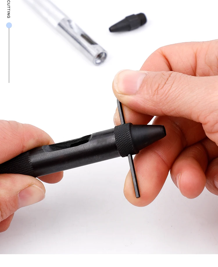 2-8mm Hollow Leather Hole Punch Set Leather working Tack Tools Cutters Fit Leather Belt Watch Bands Puncher