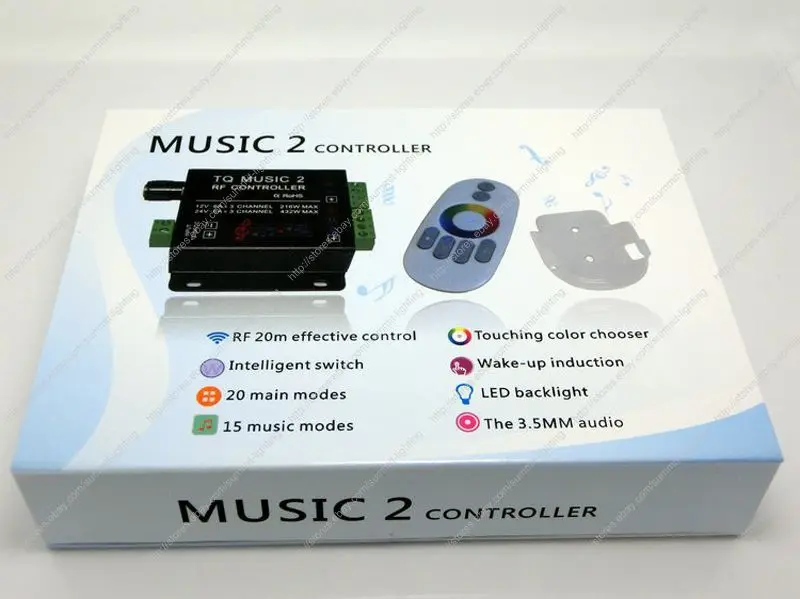 DC12 24V 18A TQ MUSIC2 RF RGB музыкальный контроллер с Wilress интеллектуальная звуковая