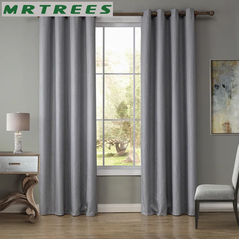 Современные Плотные Шторы для спальни solid linen плотные шторы гостиной Готовые