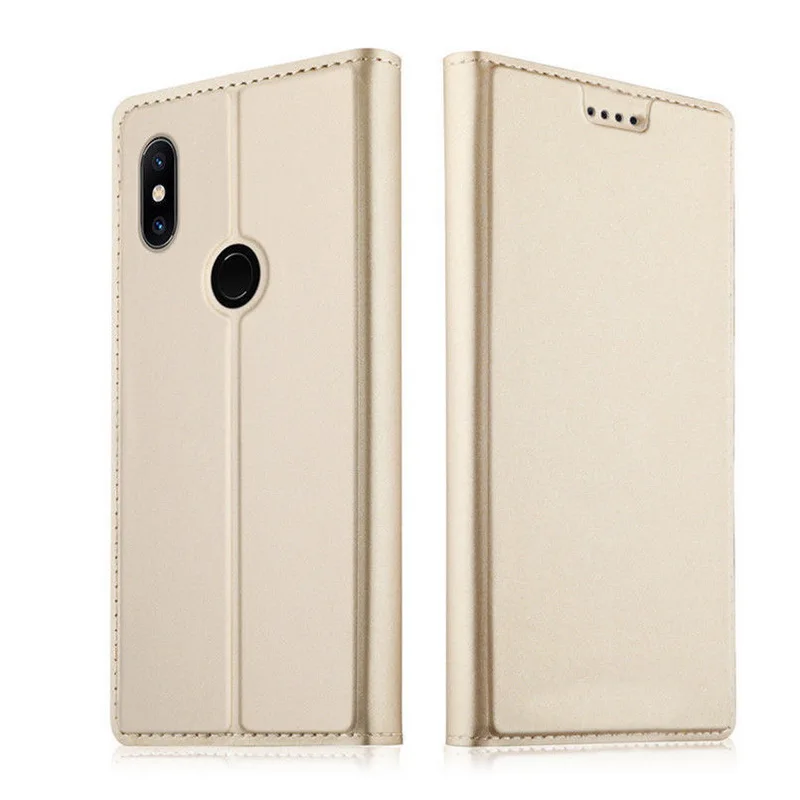 Gold Магнитный флип-чехол-книжка для Xiaomi mi 9 8 SE A1 A2 A3 Lite, тонкий кожаный держатель для карт, чехол для Red mi Note 8 7 6 Pro 6A S2 K20 Pro - Цвет: Gold